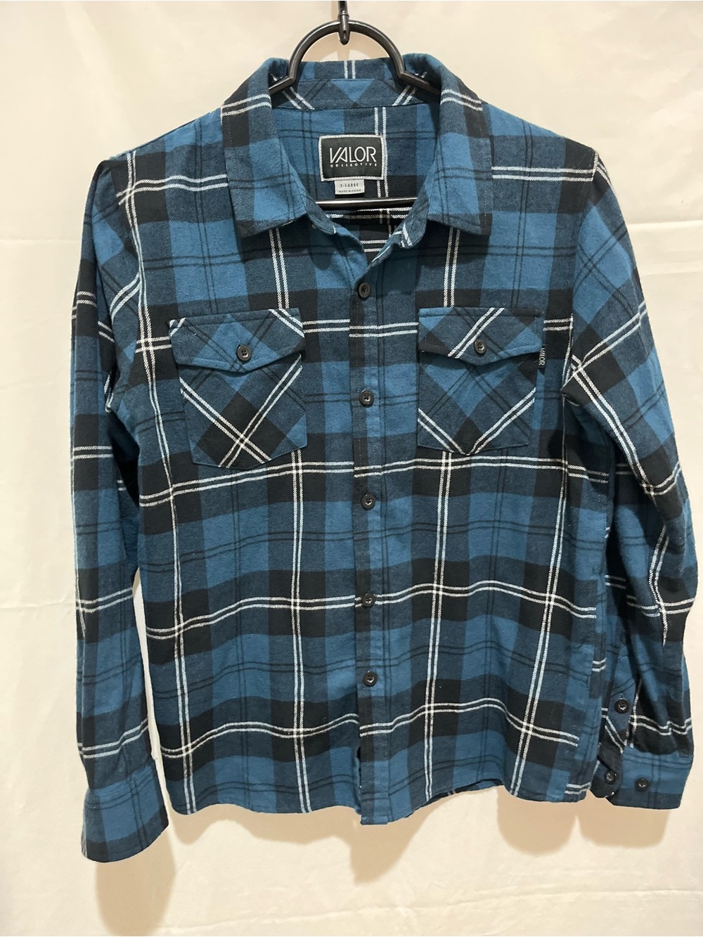 Valor Kids Blue Plaid Button-Up Shirt